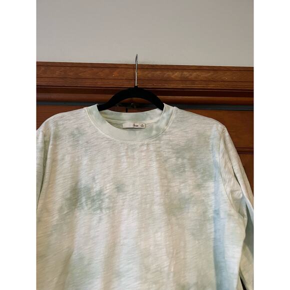 Aritzia Wilfred Free Women's Crewneck Camari T-Shirt Long Sleeve Tie Dye Size M - Picture 7 of 8